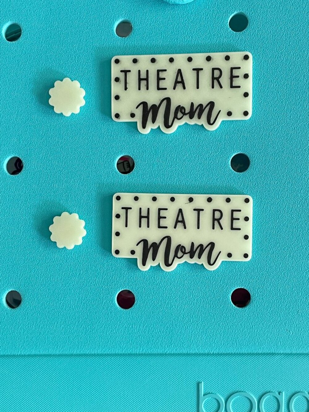 Theatre Mom Bogg Charm-Glow In The Dark Theatre Mom Bogg Charm-B Stock